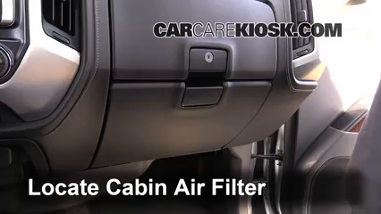 Cabin Filter Replacement: GMC Sierra 1500 2014-2016 - 2014 GMC Sierra